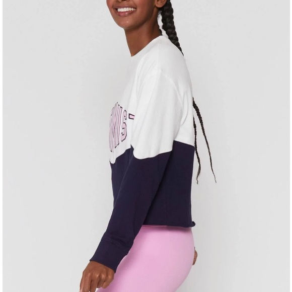 Spiritual Gangster | Optimist Contrast Mazzy Sweatshirt in Stone/Night | Small - Picture 3 of 5